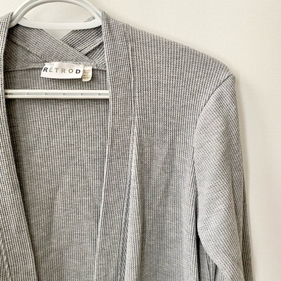Retrod waffle knit long cardigan - Picture 2 of 3